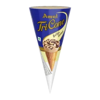 Amul Tricone Butterscotch Ice Cream - 120 ml