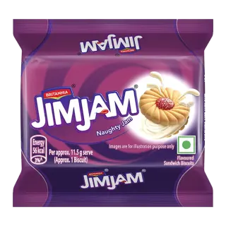 Britannia Treat Jim Jam Biscuits | 138g | Pack of 1