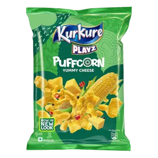 Kurkure Yummy Cheese Puffcorn | 28g | Pack of 1