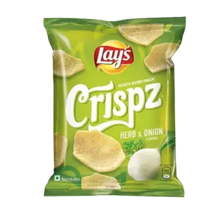 Lays Crispz Herb And Onion Flavour Potato Chips | 46g | Pack of 1