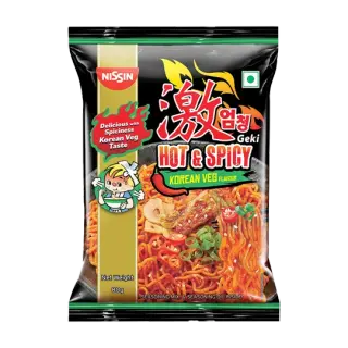Nissin Hot & Spicy Geki Korean Veg Noodles 80g