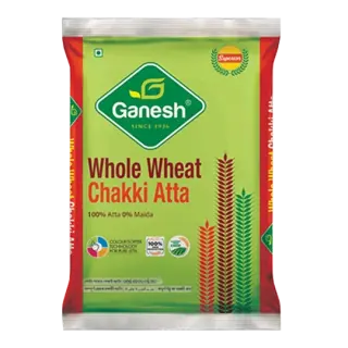 Ganesh Whole Wheat Chakki Atta - 5Kg