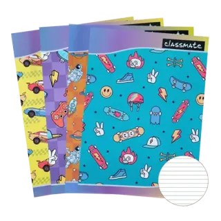 Classmate Notebook Ruled | 120 Pages | Pack of 1 | Design May Vary