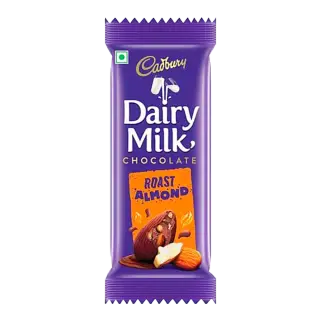 Cadbury Dairy Milk Roast Almond Chocolate Bar | 36g | Pack of 1