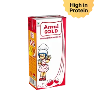 Amul Homogenised Standardised Milk - 1Ltr