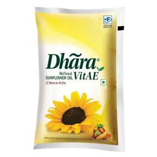 Dhara Health Refined Sunflower Oil - 910g