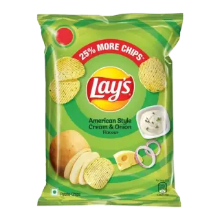Lays American Style Cream & Onion Flavour Potato Chips 48g