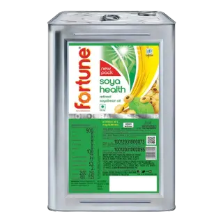 Fortune Soya Health Soyabean Oil 15 ltr | Pack of 1