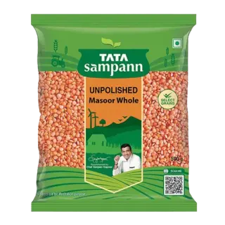 Tata Sampann Unpolished Masoor Dal Whole - 500g