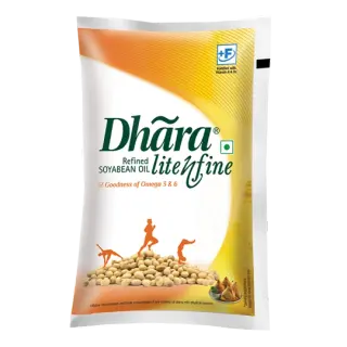 Dhara Refined Soyabean Oil Lite - 1 ltr