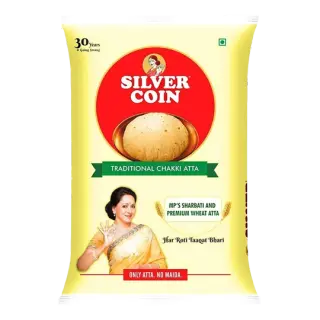 Silver Coin Traditional Chakki Atta - 5Kg