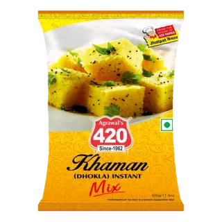 Agrawals 420 Khaman Dhokla Instant Mix 500g | Pack of 1