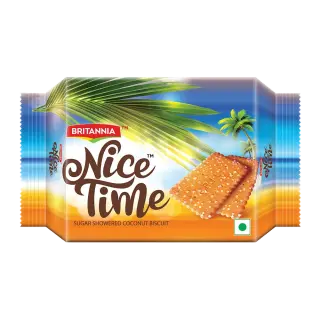 Britannia Nice Time Coconut Biscuit | 52.7g | Pack of 1