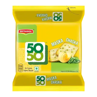 Britannia 50 50 Maska Chaska Salted Biscuits 100g