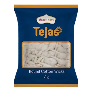 Shubhkart Tejas Round Cotton Wicks | 7g | Pack of 1