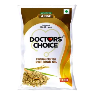 Doctors' Choice Physically Refined Rice Bran Oil - 1L