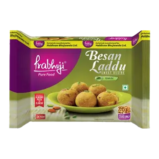 Prabhuji Besan Laddu Elaichi Flavour | 336g | Pack of 1