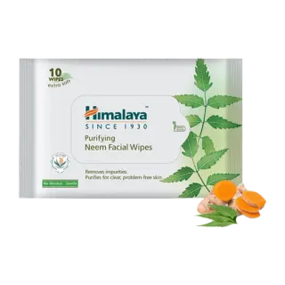 Himalaya Purifying Neem Facial Wipes | 10 Wipes