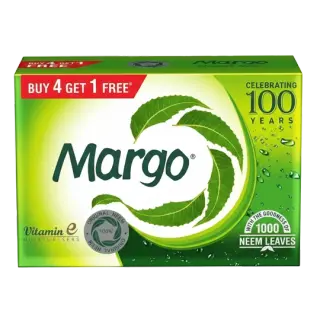 Margo Original Neem Vitamin E Moisturizing Soap | 500g | Buy 4 Get 1 Free | Pack of 5