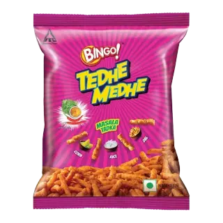 Bingo Tedhe Medhe Masala Tadka 75-80g | Pack of 1