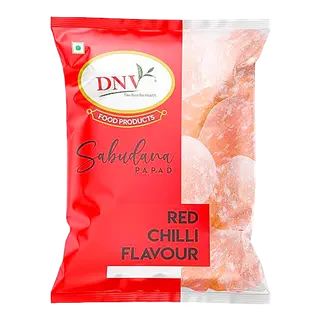 DNV Red Chilli Sabudana Papad | 70g | Pack of 1
