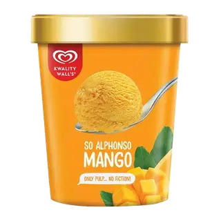 Kwality Walls Alphonso Mango Ice Cream Tub - 700ml