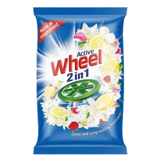 Active Wheel 2 in 1 Clean & Fresh Detergent Powder | 800g | Pack of 1