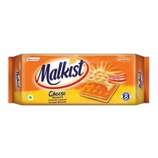 Malkist Cheese Flavoured Crunchy Layered Crackers | 144g | Pack of 1