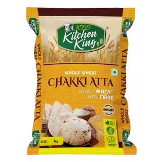 KPS Kitchen King Whole Wheat Chakki Atta 1 Kg