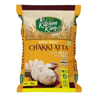 KPS Kitchen King Whole Wheat Chakki Atta - 5Kg