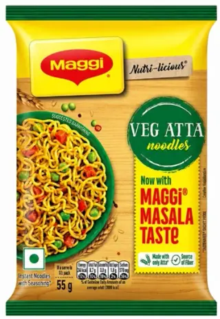 Maggi Masala Veg Atta Noodles | 55g | Pack of 1