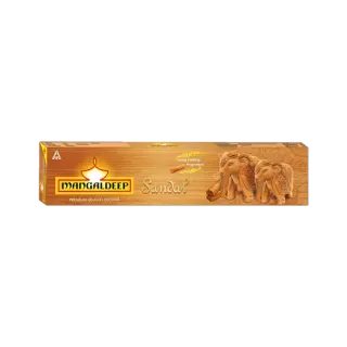 Mangaldeep Sandal Incense Sticks - Infused with sandalwood oil | 95 g | Pack of 1