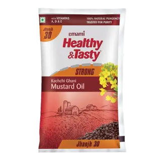 Emami Healthy And Tasty Kachchi Ghani Strong Mustard Oil - 825g
