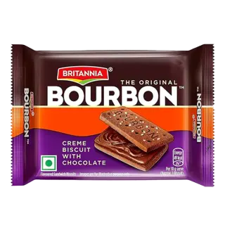 Britannia Bourbon Cream Chocolate Flavor Biscuits | 50g | Pack of 1