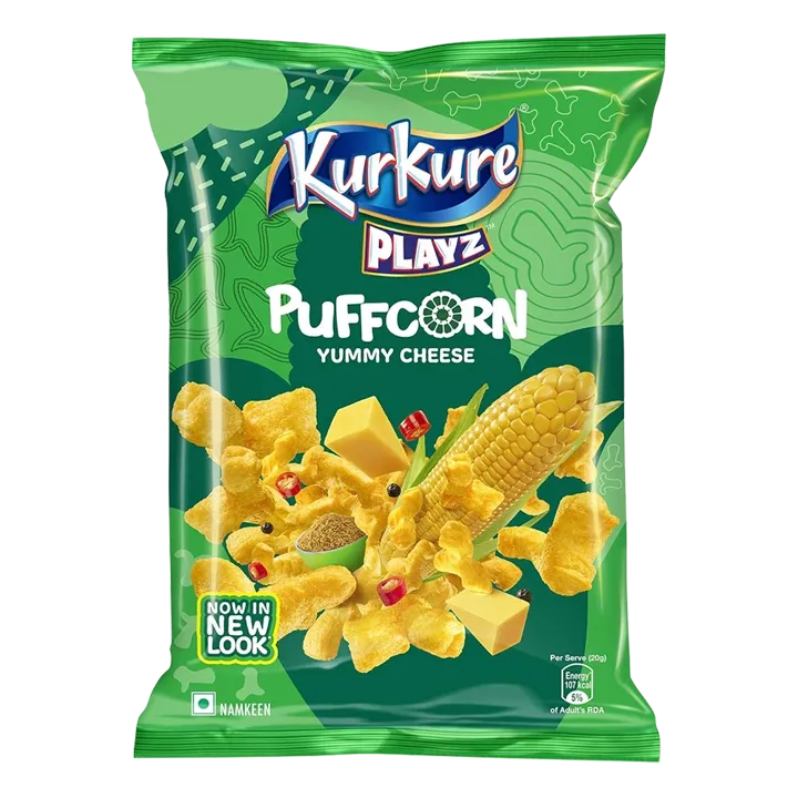 Kurkure Yummy Cheese Puffcorn | 28g | Pack of 1