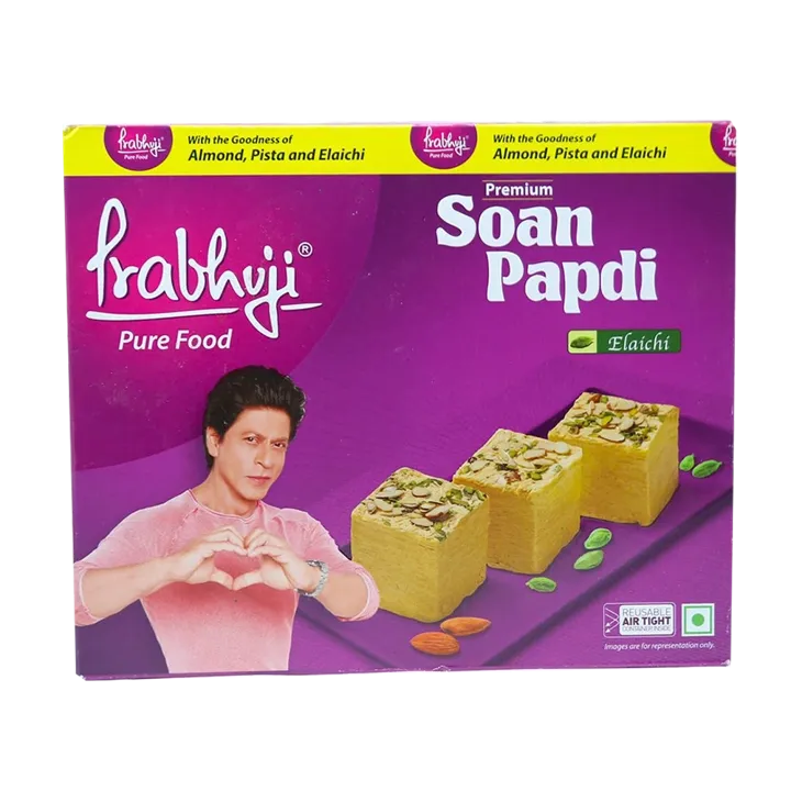 Prabhuji Elaichi Soan Papdi | 400g | Pack of 1