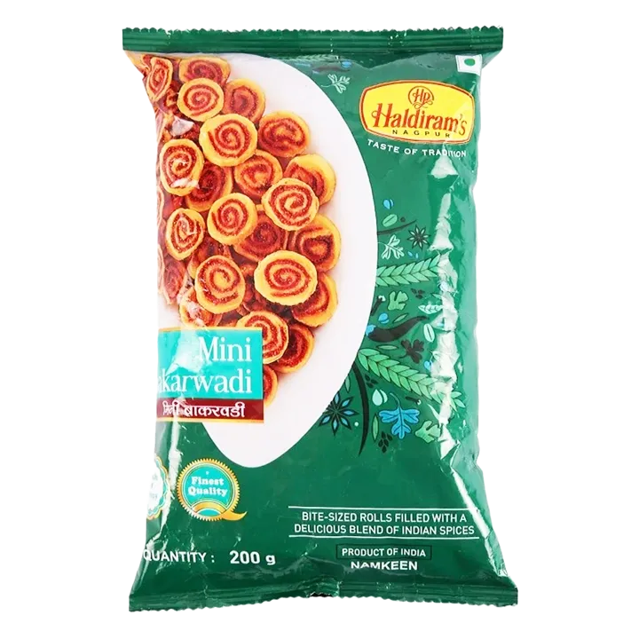 Haldirams Mini Bhakarwadi | 200g | Pack of 1