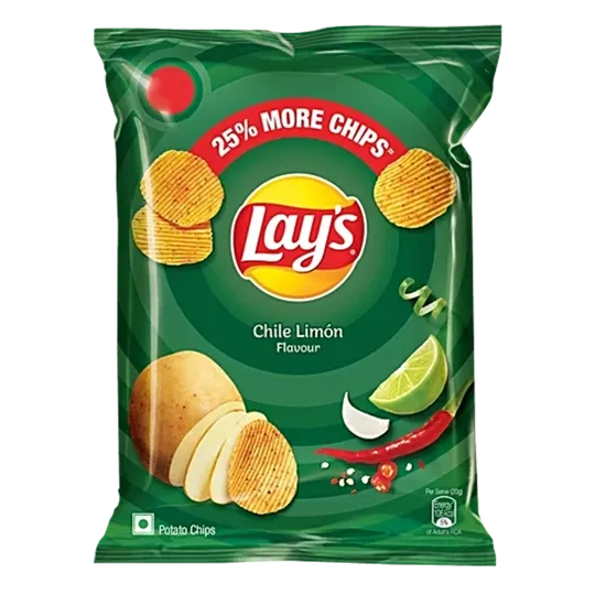 Lay's Chile Lemon Flavour Potato Chips | 24g | Pack of 1