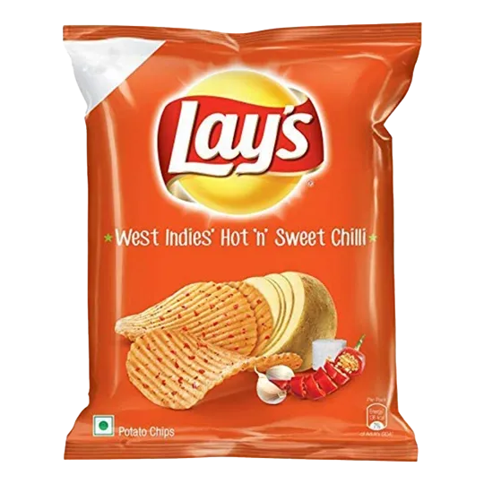 Lay's West Indies Hot Sweet Chili Potato Chips | 48g | Pack of 1