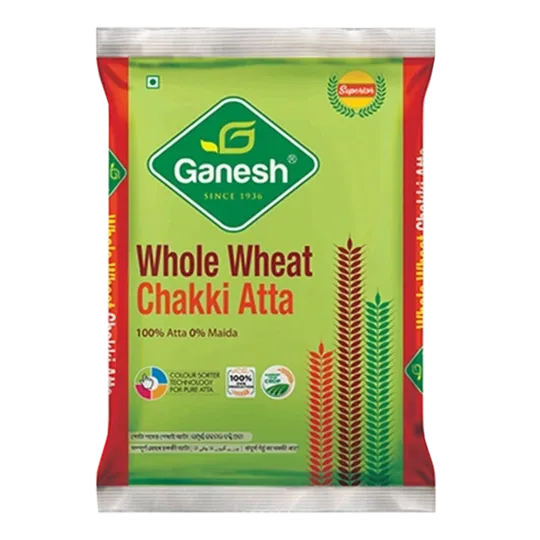 Ganesh Whole Wheat Chakki Atta - 5Kg