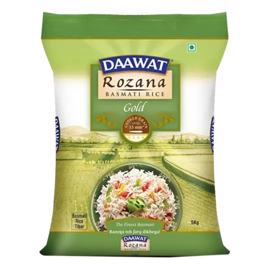Daawat Basmati Rice Rozana Gold 5 Kg