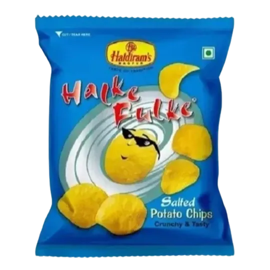 Haldiram's Halke Fulke Salted Potato Chips | 35g | Pack of 1