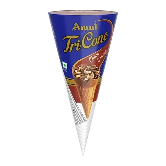 Amul Tri Cone Choco Crunch - 120 ml