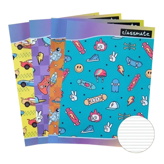 Classmate Notebook Ruled | 120 Pages | Pack of 1 | Design May Vary