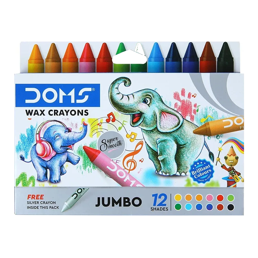Doms Wax Crayons 12 Pcs | Pack of 1