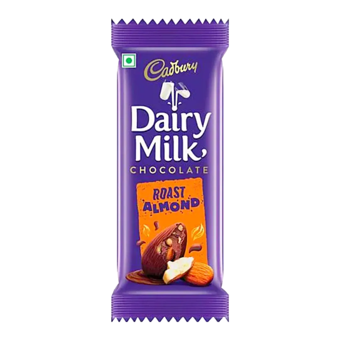 Cadbury Dairy Milk Roast Almond Chocolate Bar | 36g | Pack of 1