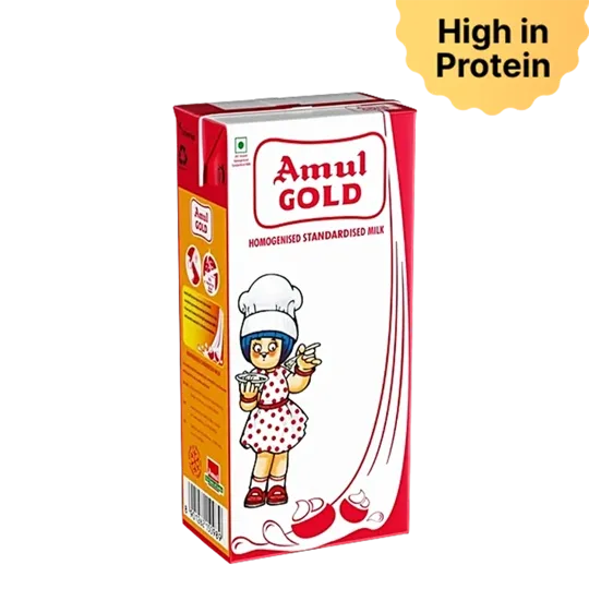 Amul Homogenised Standardised Milk - 1Ltr