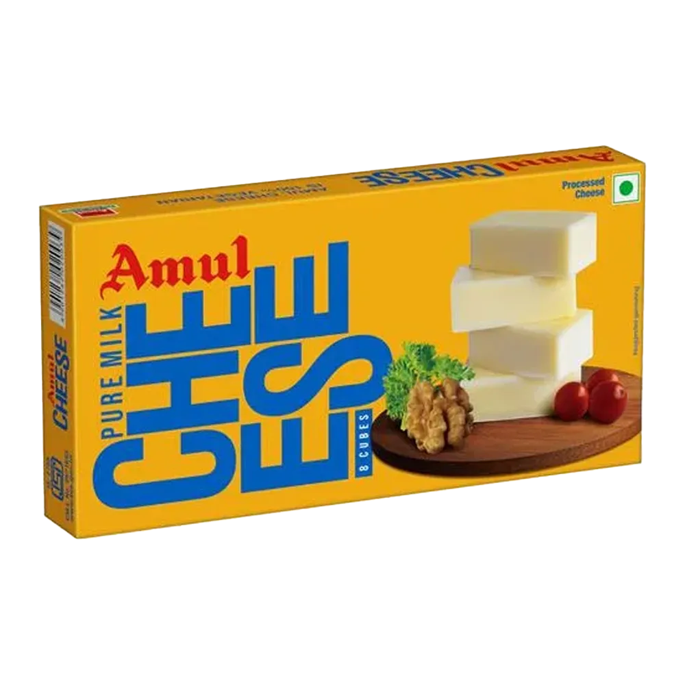 Amul Processed Cheese Chiplets - 200g - Pack of 8 Units