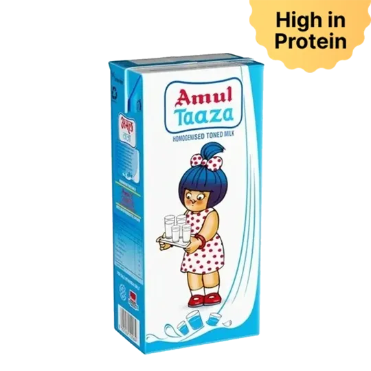 Amul Taaza Toned Milk - 200ml