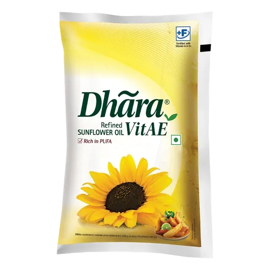 Dhara Health Refined Sunflower Oil - 910g